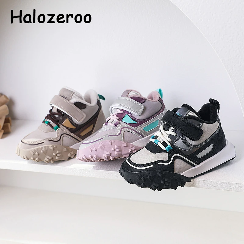 

Kids Sport Sneakers Baby Girls Brand Leather Shoes Children Black Casual Sneakers Boys Soft Chunky Sneakers Trainers New Winter