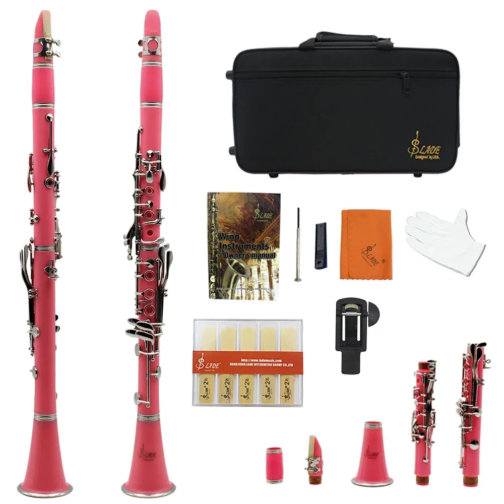 SLADE Clarinet 17 Keys Bb B Flat Tone Professional Woodwind