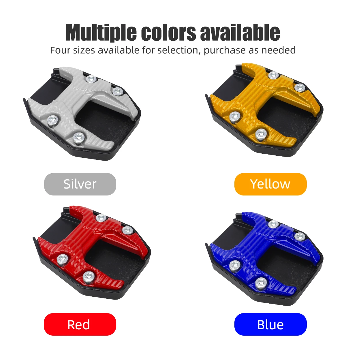Motorcycle Kickstand Extender Foot Pad Support Plate Accessory