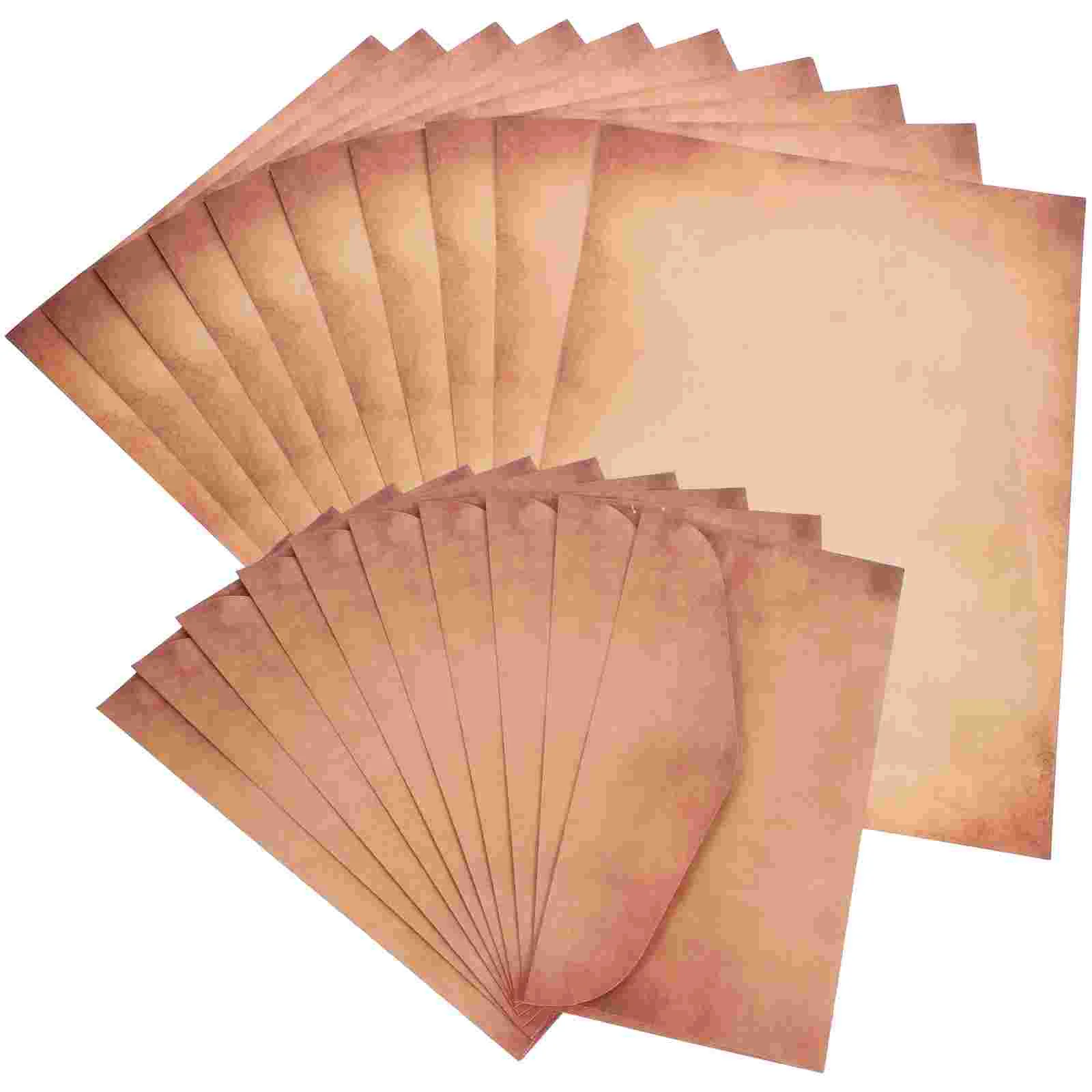 

10 Sets Blessing Cards Shell Invitation Envelopes Party Greeting Envelopes Gift Supply with Writing Paper