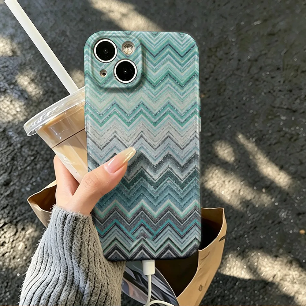 Glossy Cool Aqua Phone Case - Durable Hard PC with Sleek Finish