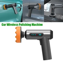 Car Wireless Polishing Machine USB Charging Digital Display Electric Grinding Sealing Glaze Household Car Mini Waxing Machine