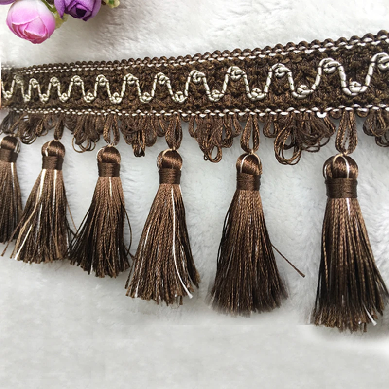 Frangia Nappa Trim, Frange Cucito, 3 Metri Pom Pom Trim Treccia Nappa Palla Frangia Nastro Tessuto di Pizzo Artigianato Fai da Te Tenda Tovaglia