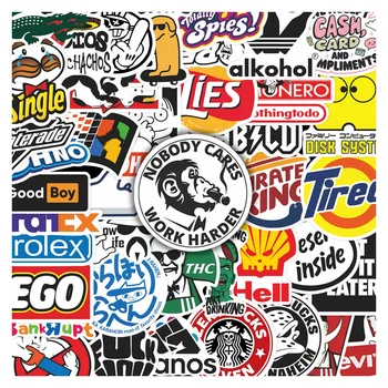 50 pezzi simpatici adesivi meme divertenti decalcomanie fresche per telefono laptop scrapbook skateboard chitarra adesivi estetici graffiti fai da te