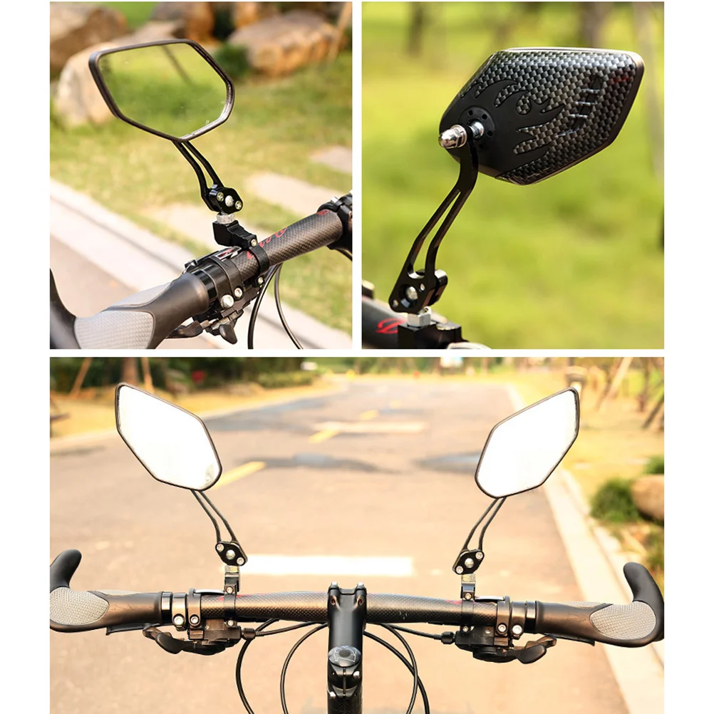 

1 Pair Bike Mirror 360° Adjustable Rear View Mirrors for Handlebar Mountain Road Bike Handlebar Rearview Mirror Accessories