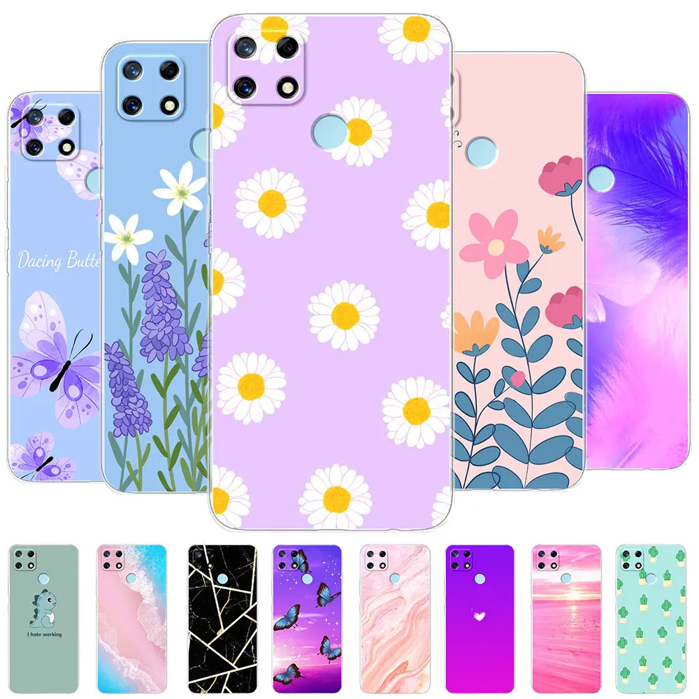 Per Oppo Realme Narzo 30A Custodia In Silicone Cover Posteriore Morbida Per Oppo Realme Narzo 30A Fundas Per Realme Narzo 30A Clear Bumper Coque