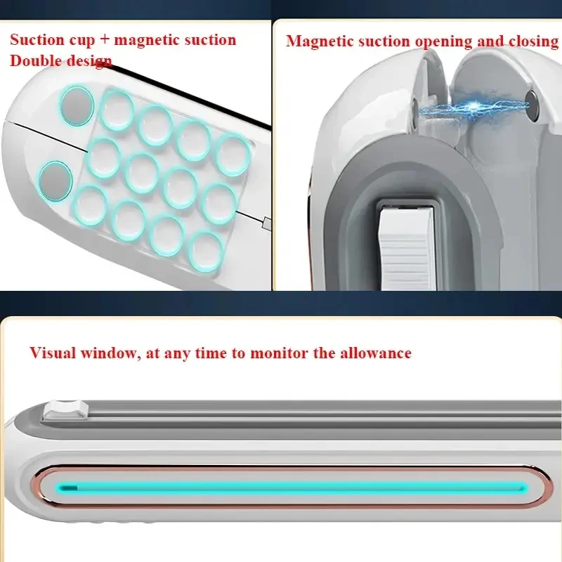 Plastic Wrap Cutter Cling Film Cutter 1pc Plastic Film Cutter Food Packaging Baking Paper Tin Foil Cutter Kitchen Cling Film Box Home Cutting Box Sliding Knife Type