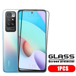 Premium Tempered Glass Screen Protector - 4 Pack, Full Coverage, 9H Hardness, HD Clarity for Redmi 10 4G (1 Front Glass)