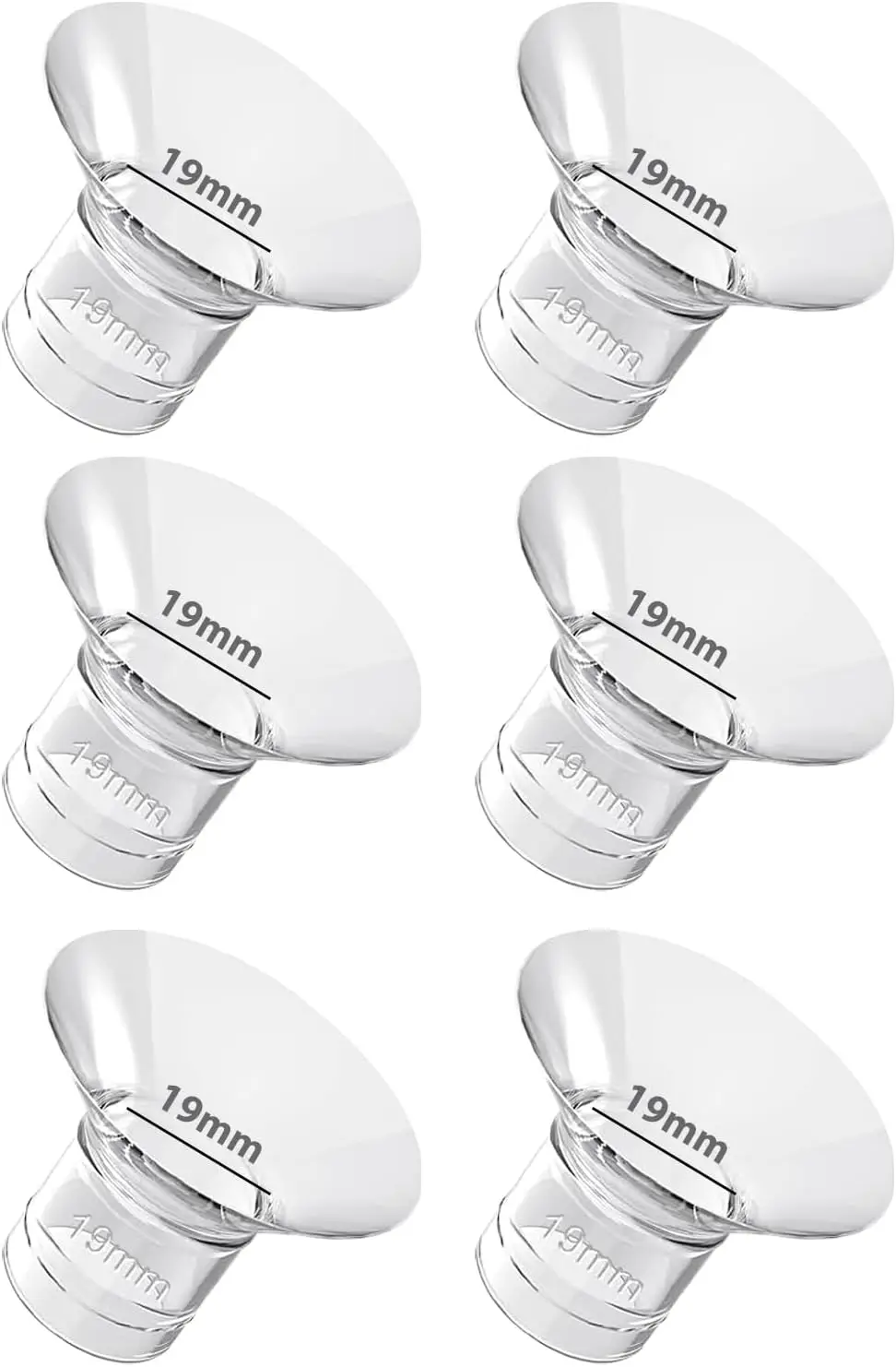 Breast Pump Accessories Flange Inserts 13/15/17/19/21/mm Caliber Size Adaptor Converter Small Nipple Horn Adapter 6