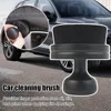 Auto Detail Brush Portable Car Tire Brush with Seal Cover High Density Soft Detailing Brush for Tire Shine Polish Wax Car Care 2
