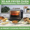 25-Quart Air Fryer Oven & Professional Dehydrator with 3 Heating Elements & Rotisserie, 12 Functions,Preheat & 5 Cooking Levels 3
