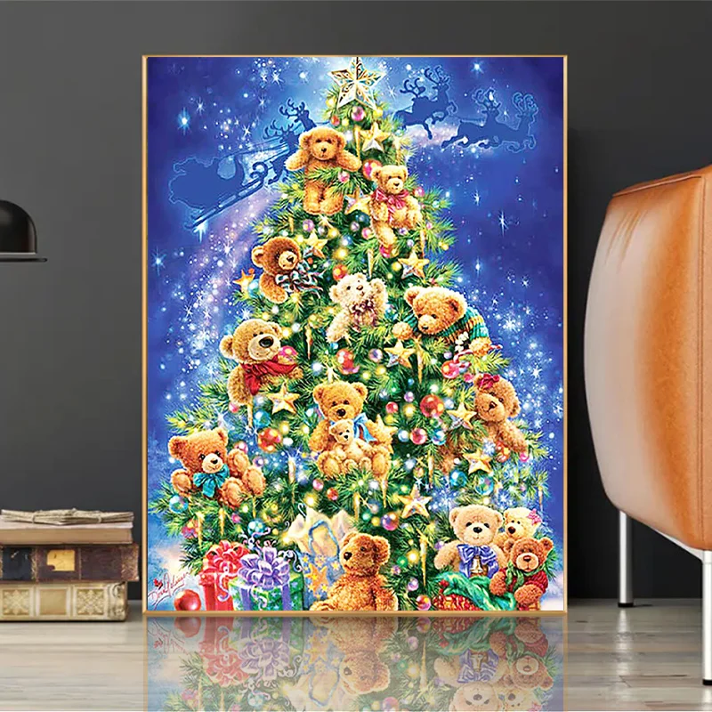 Christmastree Diamond Painting  Christmas Diamond Painting - 10/5pcs  Christmas - Aliexpress