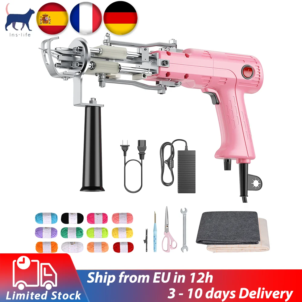 Cut and Loop Pile 2 in 1 110-220V Electric Carpet Tufting Gun Rug Weaving  Flocking Machines Hand Rug Gun Machine Starter Kit - AliExpress