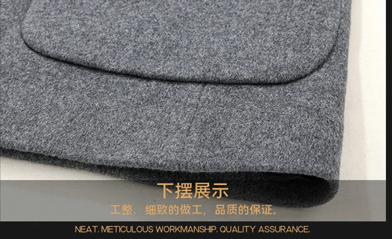 High Quality Men's  Wool Blazer Jacket  New Single Breasted Male  Cashmere Jacket Coat Business Formal Cashmere Blazers Clothes