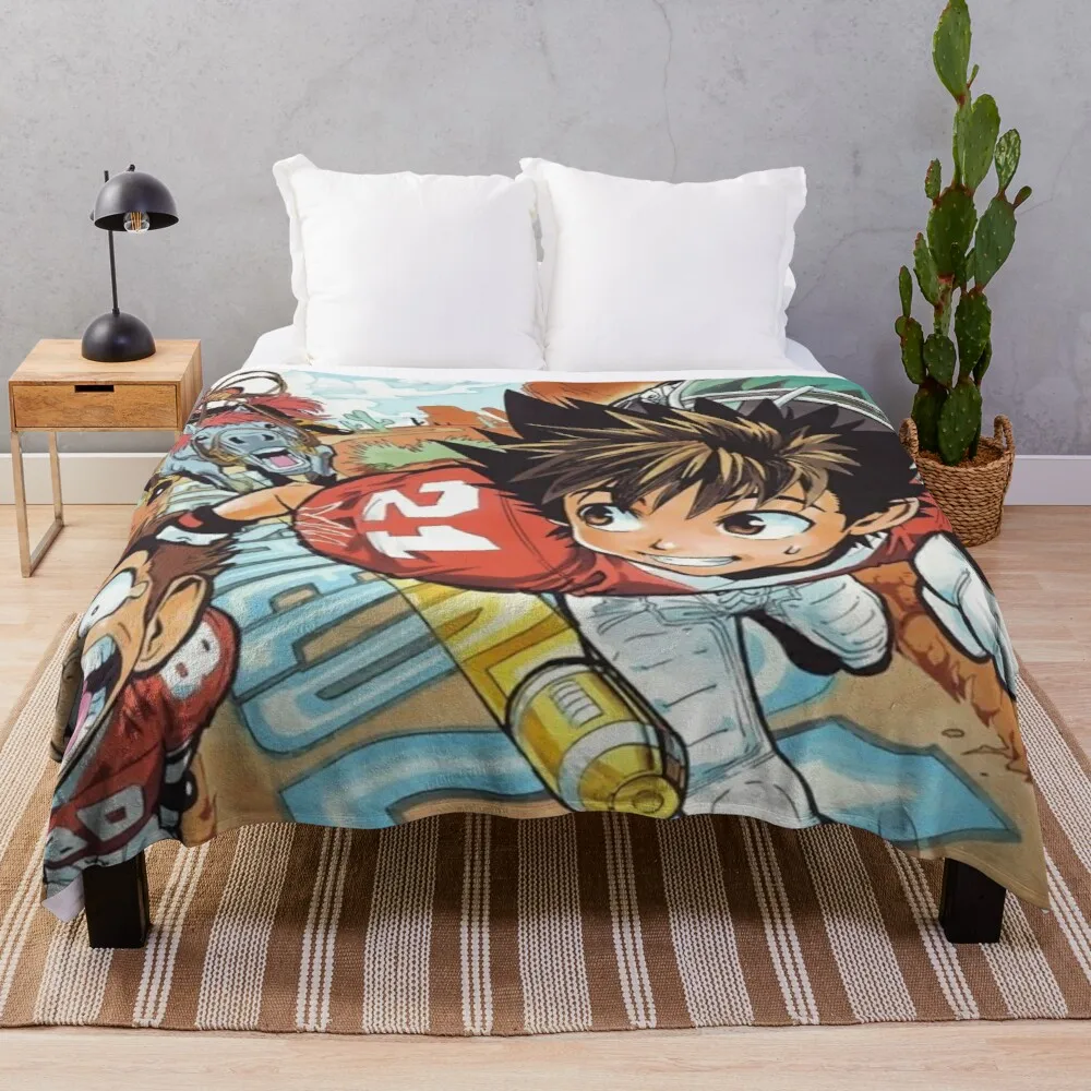 

Hiruma vs sena from eyeshield 21 Throw Blanket Plush Fabric Blanket Luxury Extra Large Blanket