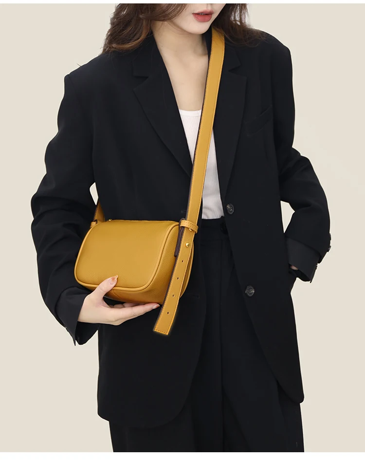 100% Genuine Leather Material Women Bag High Quality Soft Shoulder Bag For Women Fashion Luxury Portable Mini Messenger Bag