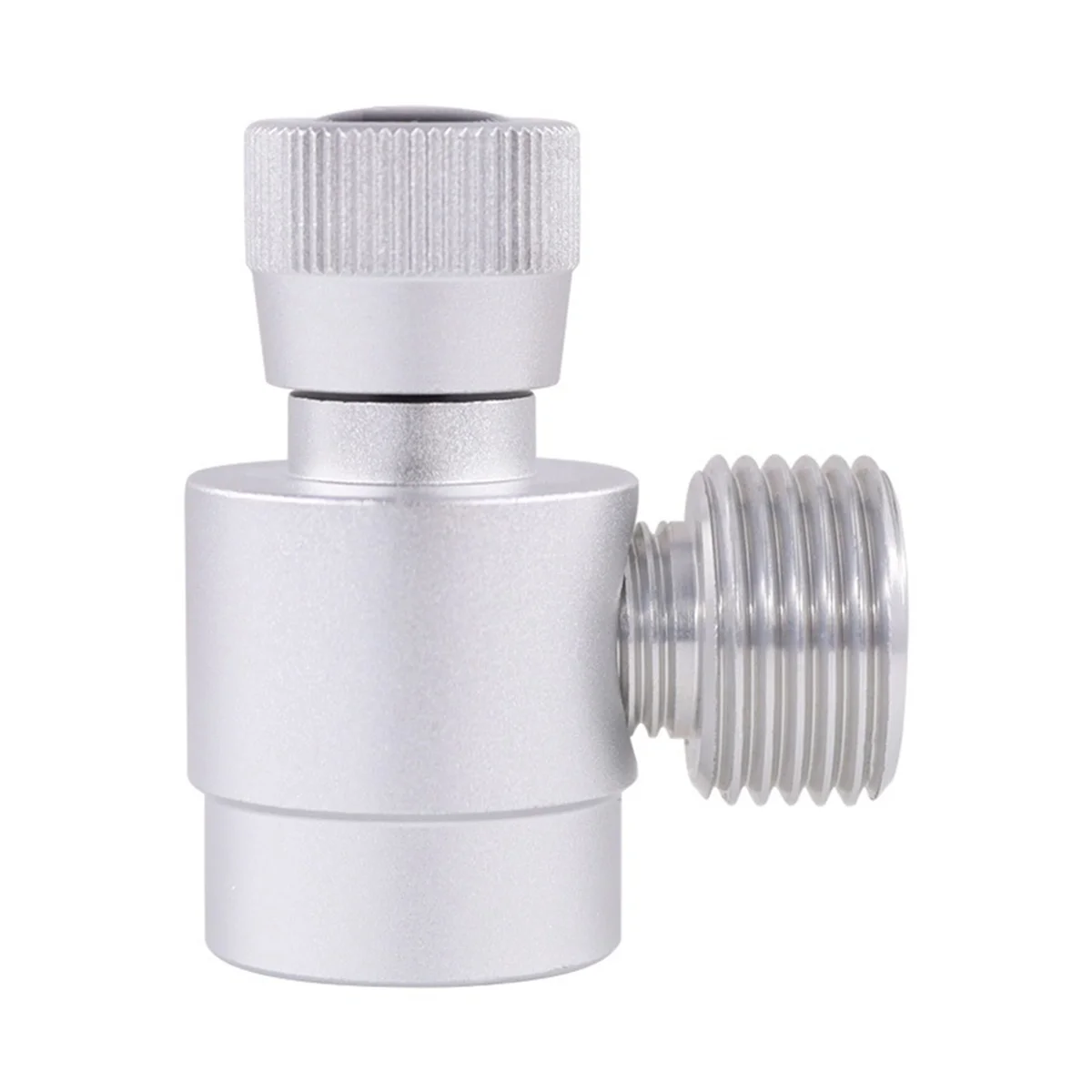 

CO2 Cylinder Refill Adapter, Self-Made Gas Cylinder Regulator M10X1 to W21.8-14 Adapter for Argon,CO2,Mixed Gas,Silver