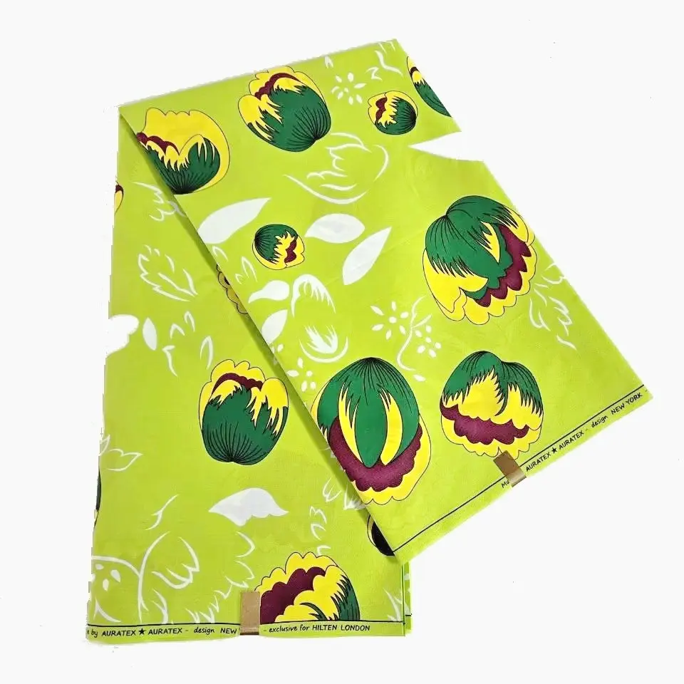 Item No.J1-1 High quality bazin fabric real wax cotton textile