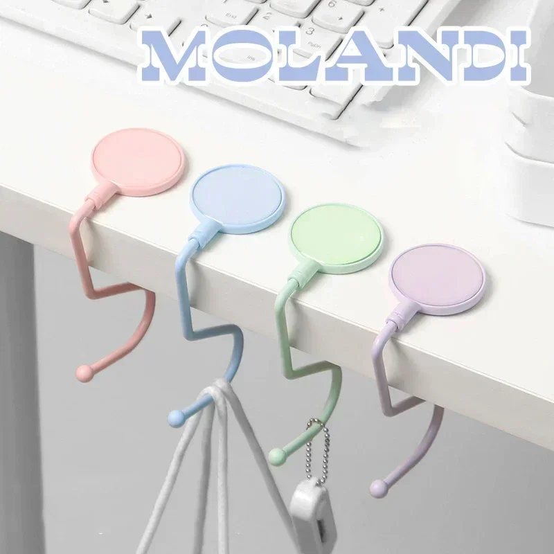 Bag Hook Cute Morandi Heavy Duty Table Purse Travel Handbag Kawaii Table Side Office Desk Organizer