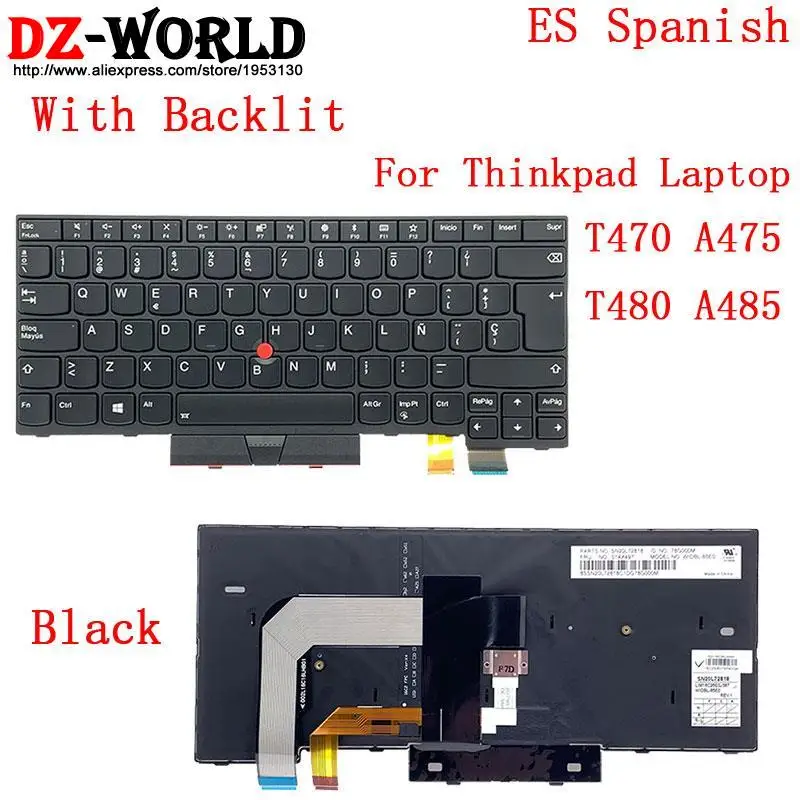 CFB CFR LAS Teclado retroiluminado para Lenovo
