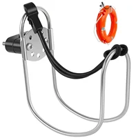 316 Stainless Steel Ship Lifebuoy Bracket  Horseshoe Lifebuoy Holder Kit Angle Adjustable Lifebuoy Ring Bracket Portable 1