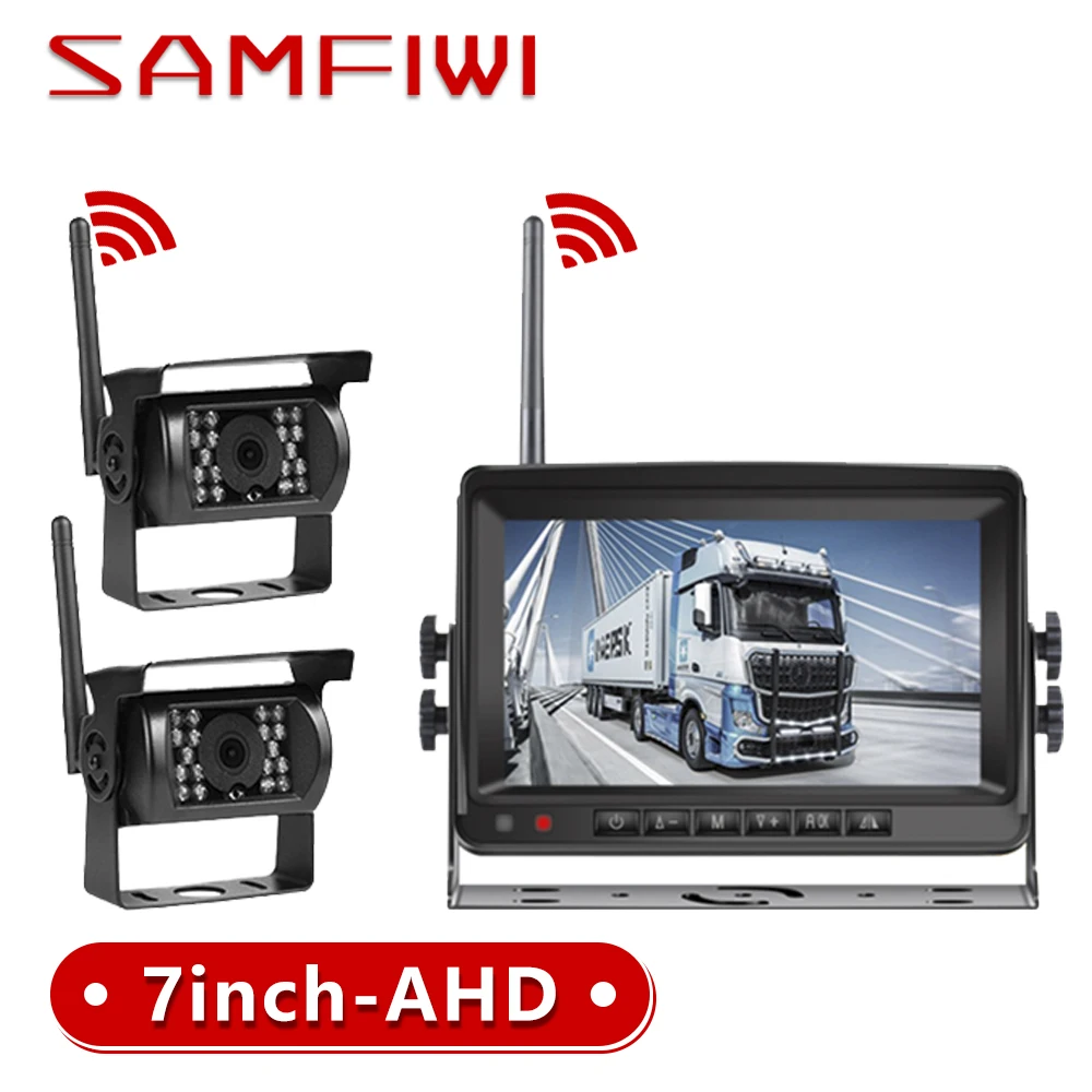 7 inch wireless car monitor screen reverse Vehicle monitors reversing camera screen for car monitor for auto Truck RV