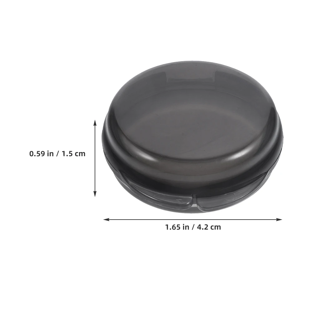 Compact 3-Piece Travel Pill Organizer Set - Round Portable Medicine Dispenser and Storage Case