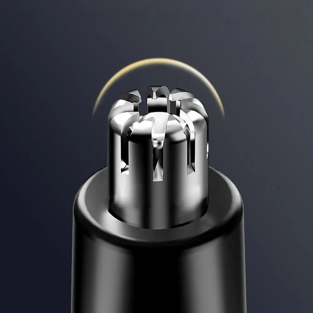 360 °   회전식 전기 코털 트리머 안전하게 코를 다치지 않음 머리카락 막히지 않음 코털 면도 전기 눈썹 트리머