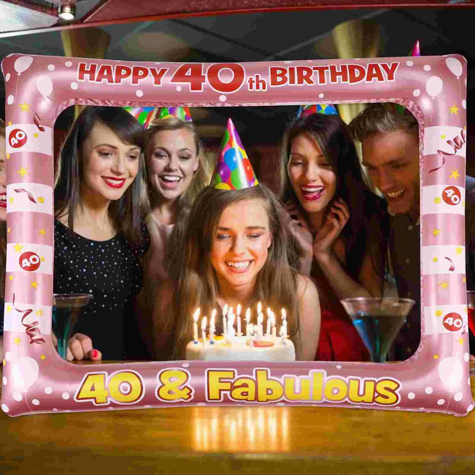 Inflatable Photo Booth Frame Birthday Photo Prop Pvc Lightweight Special Moments Recording Perfect Family Friends Party