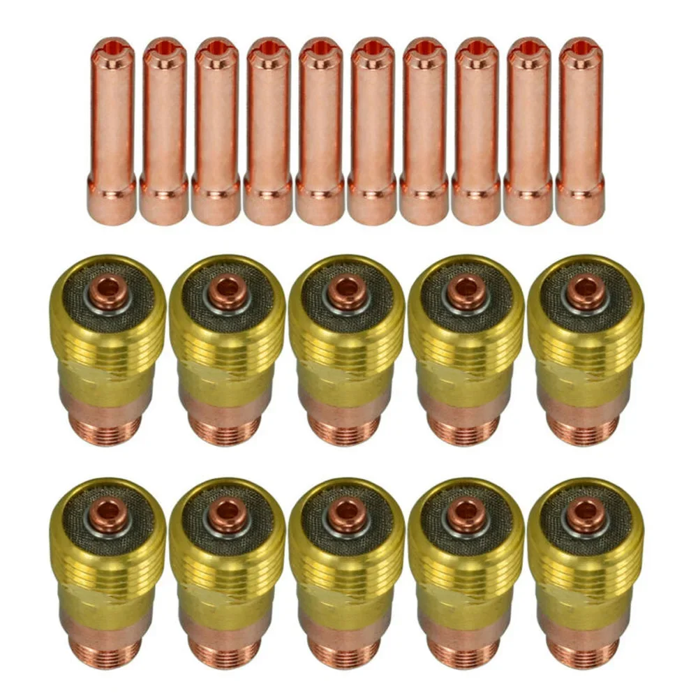 Welding Accessories 17GL332 Welding Accessories Fitting Gas Lens Welding parts kit 10N24S 20pcs 3/32
