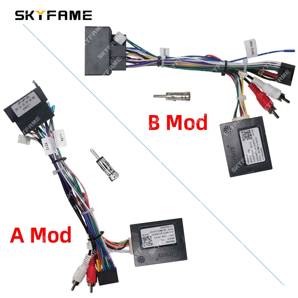 Automobile Connector Car Accessories Cable Wireless Car Adapter SKYFAME Car Wiring Harness Adapter Canbus Box Decoder Android Radio Power Cable For Alfa Romeo Giulietta Mito 159/147 AR05.20