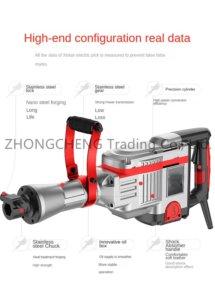 New 220v Electric Hammer, High Power Draft Impact Electric Hammer, Complete Set