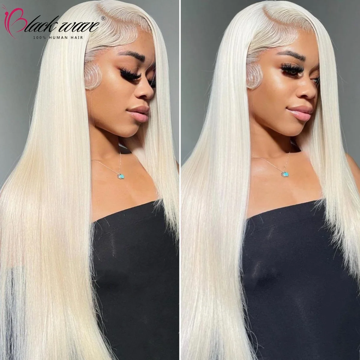 

Straight 613 Color Honey Blonde 180% Density Remy Brazilian Hair 100% Human Hair 13x4 13x6 Lace Front Wig For Pretty Black Women