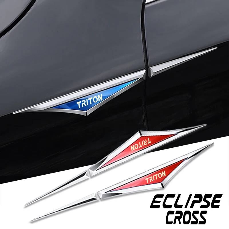 Accessori Adesivi Per Auto In Lega Da 2 Pezzi Per Mitsubishi Mirage G4 Outlander 1 2 3 Xpander Lancer C X 7 8 9 Triton L200 Eclipse Asx