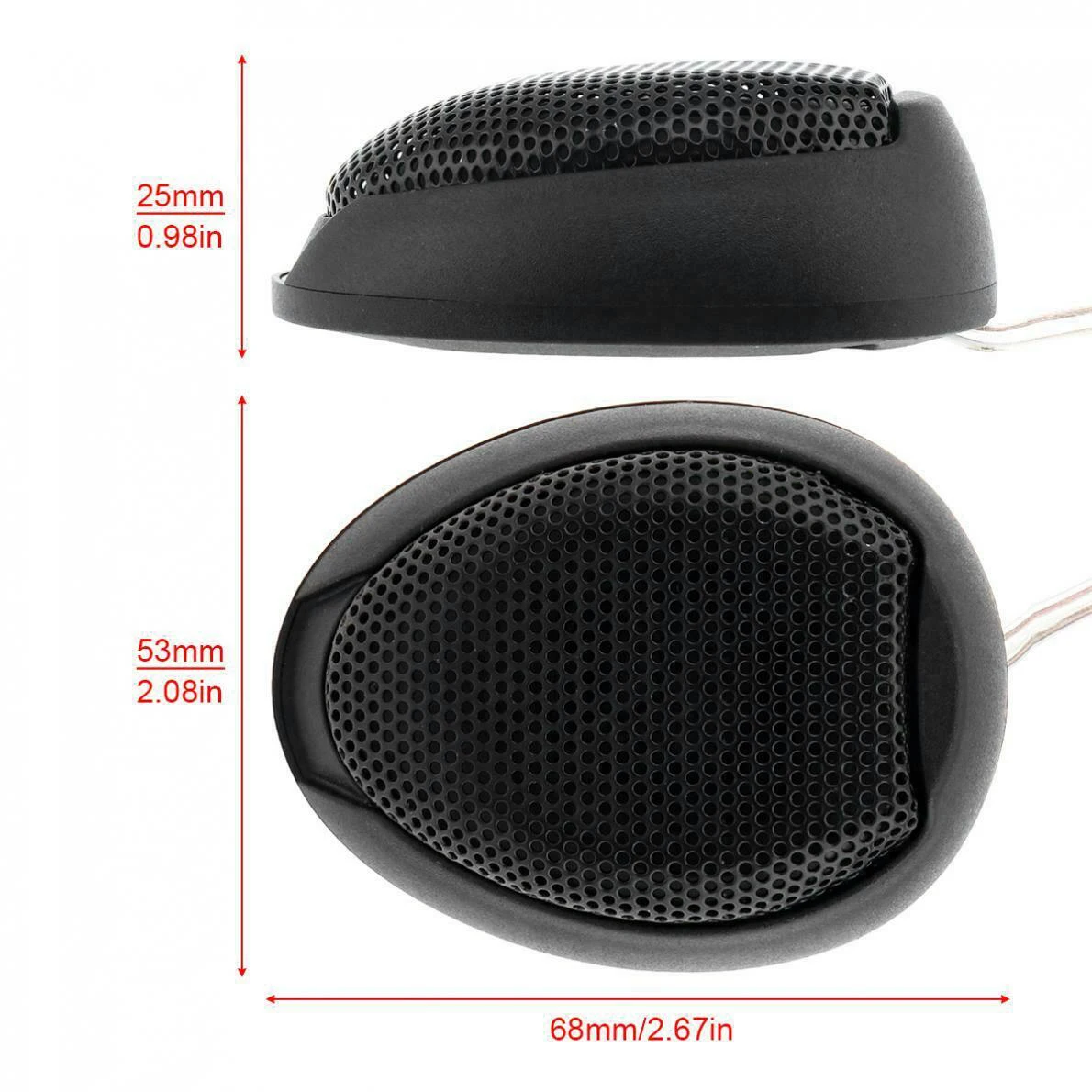 Universal Car Stereo Speakers Audio 1000W Dome Tweeters Super Power Loud Black