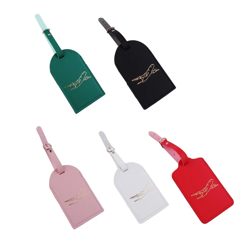 

Leather Luggage Tag Suitcase Label Travel Bag Label Privacy for Protec