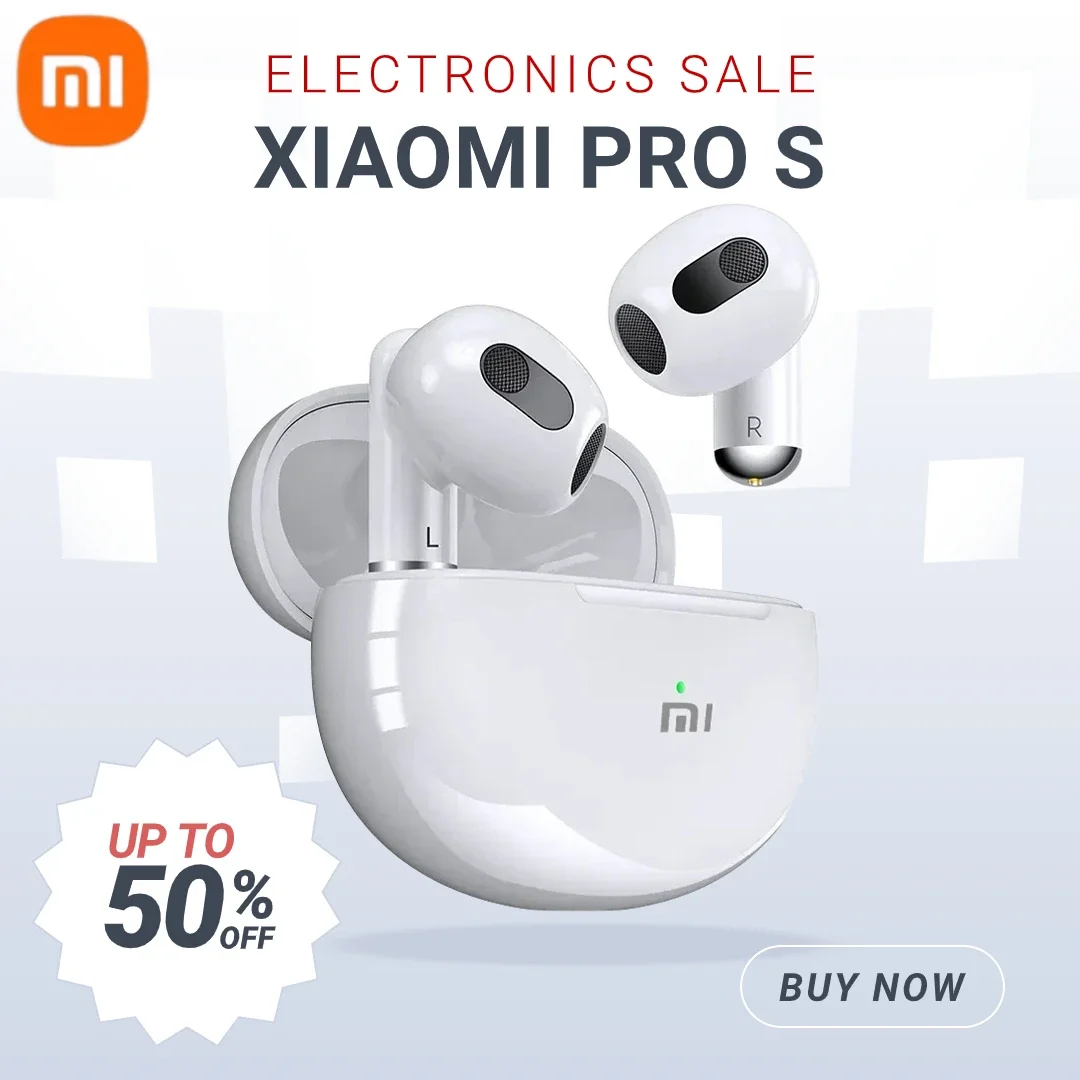 Беспроводные наушники Xiaomi MIJIA TWS Bluetooth Pro S, наушники-вкладыши, водонепроницаемые спортивные наушники 9D Hifi, гарнитура для геймеров для Android
