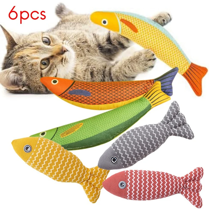 

6 шт., игрушки для кошек, кошачья мята
