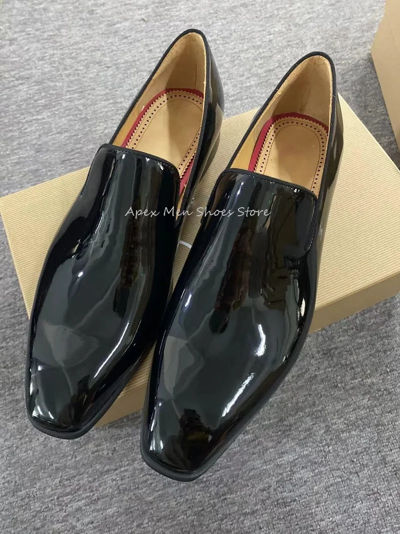 Men's Leather Shoes Wedding Slip On Dress Shoes Oxford Derby