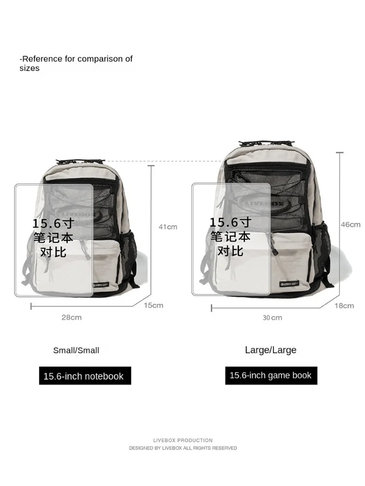 Backpack Men's Travel Large Capacity Middle School Students Schoolbag Japanese Backpack Computer Bag College Student