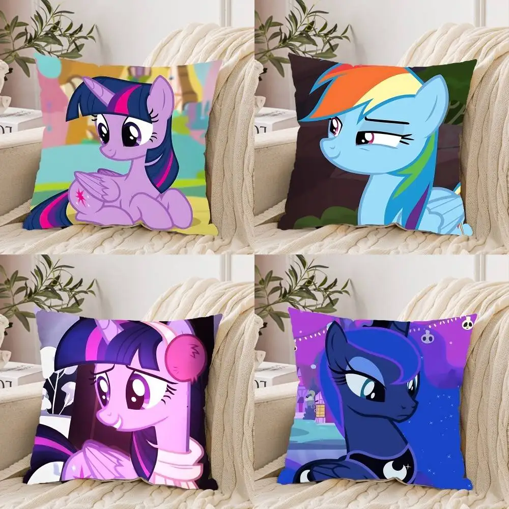 귀여운 Anime-M-My-L-Little-PonyS Kawaii 맞춤형 정사각형 베..