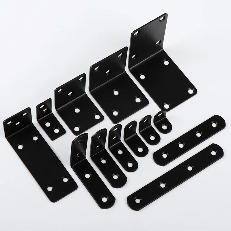Kit Staffe Angolari Nere Per Parafango (Coppia) Con Ferramenta Di Montaggio - 3
