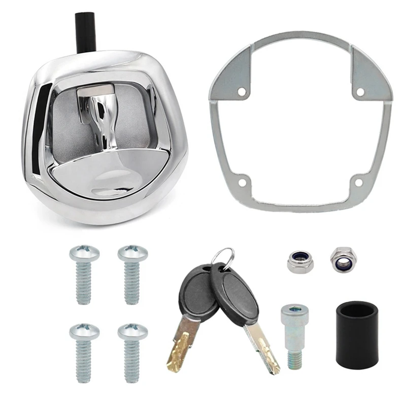 

1Set T-Type Fishtail Lock Escort Anti-Theft Lock Rv Paddle Entry Door Lock Whale Tail Lamp Lock