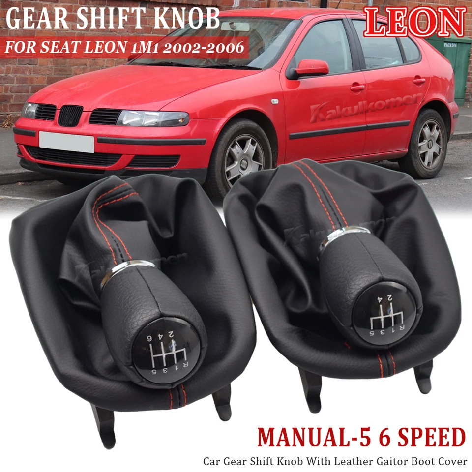 Pomo De Cambios 6 Velocidades Con Funda Para Seat Leon MK1 Y Toledo MK2 (1998-2005)