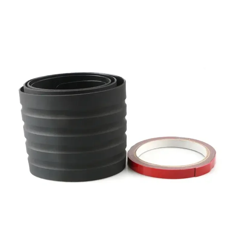 Black Rubber Car Trunk Bumper Protection Strip - Anti-Scratch Guard Plate Accessory