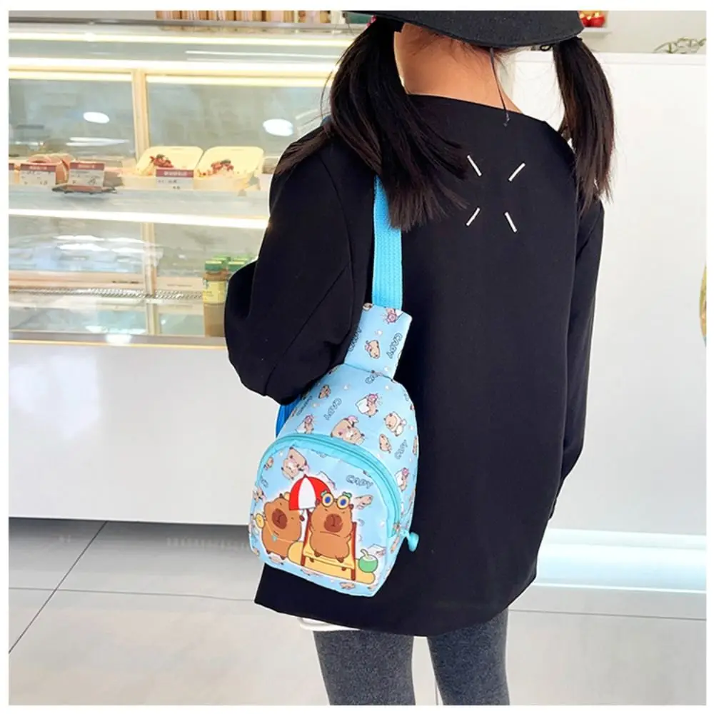 للأطفال لطيف كابيبارا حقيبة كتف حقيبة تخزين صغيرة الكرتون حقيبة صدر للرجال ديكور المنزل حقيبة ساعي محفظة نسائية للعملات المعدنية