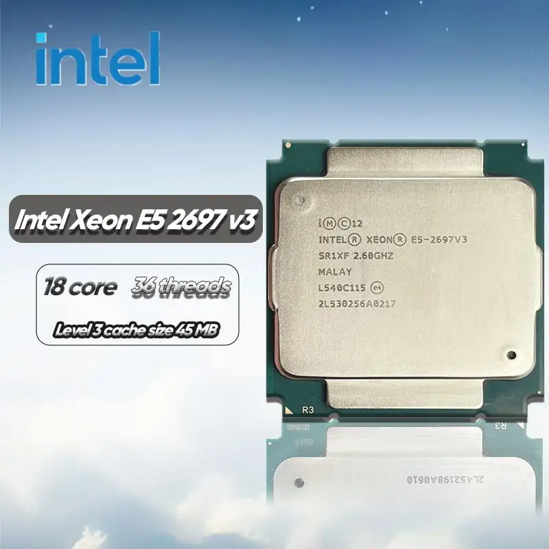 

Top Intel Xeon E5-2697 v3 E5 2697 v3 E5 2697v3 2,6 ГГц четырнадцати ядер двадцать восемь потоков 35 Мб 145 вт 22 нм ЦПУ процессор LGA