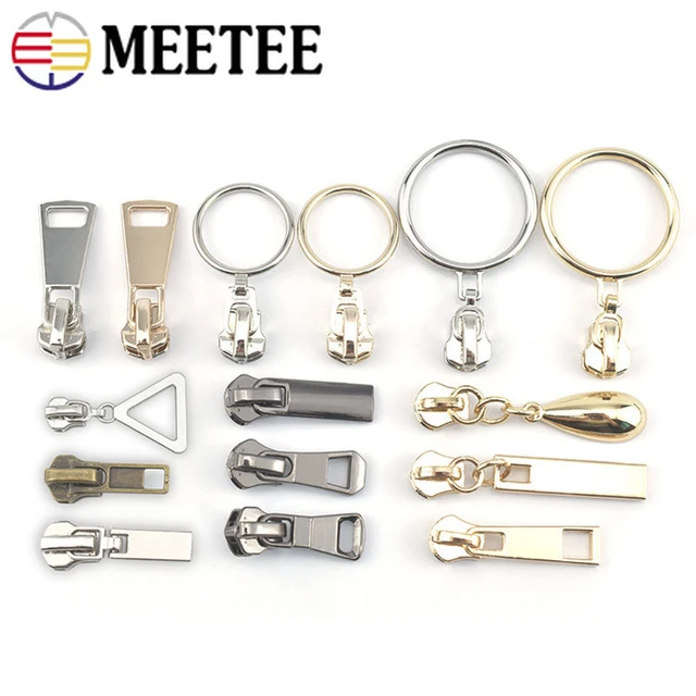 10/20Pcs 5# Decorative Zipper Pulls Charms for Metal Nylon Resin