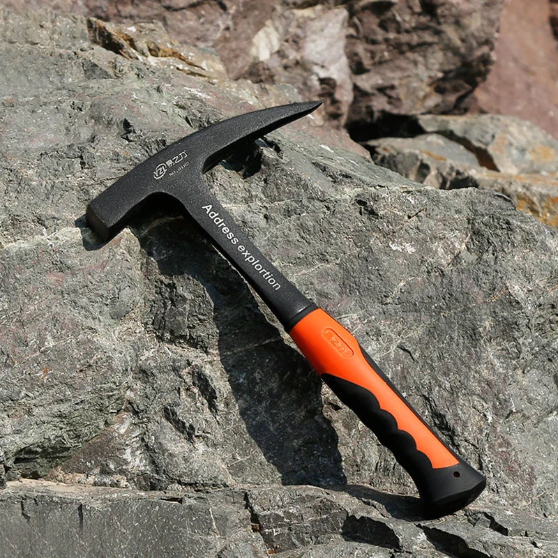 Multifunctional Professional Hand Tools Geological Hammer Mine Exploration Survey Pointed Tip Multi-tool Construction tools geological hammer