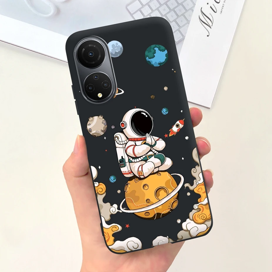 Cute Astronauts Cartoon Soft TPU Phone Case Cover